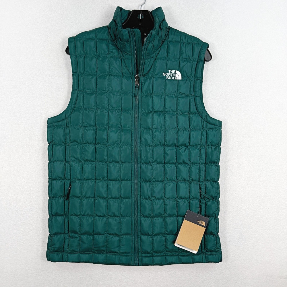 The North Face Thermoball Mens Vest Size S Nori Green NEW